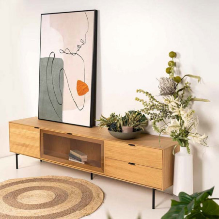 CUADRO BREAST 80*120 NEGRO