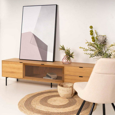 CUADRO GREYS 80*120 NEGRO