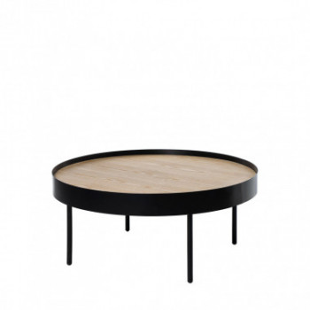 MESA CENTRO BILL ROBLE/NEGRO