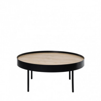 MESA CENTRO BILL ROBLE/NEGRO 2