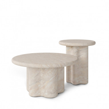 MESA CENTRO EMERIC MARMOL TRAVERTINO