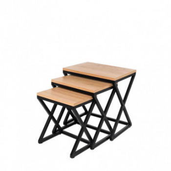 MESA CENTRO CIRO ROBLE/NEGRO