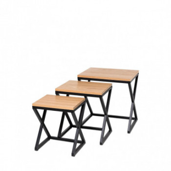 MESA CENTRO CIRO ROBLE/NEGRO 2