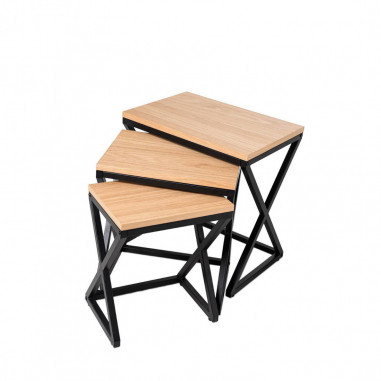 MESA CENTRO CIRO ROBLE/NEGRO