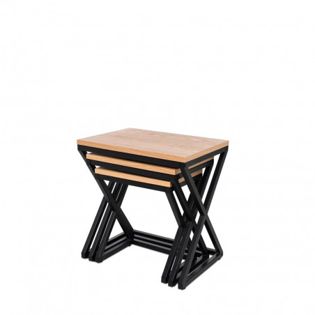 MESA CENTRO CIRO ROBLE/NEGRO