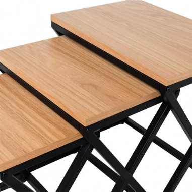 MESA CENTRO CIRO ROBLE/NEGRO