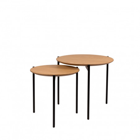 MESA CENTRO NORTON ROBLE/NEGRO