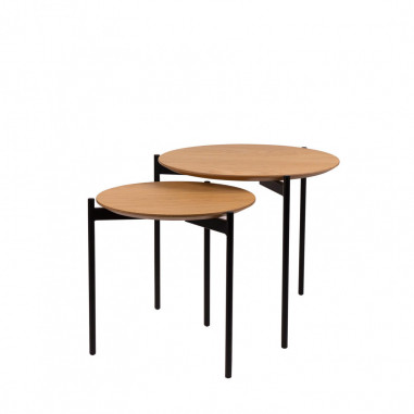 MESA CENTRO NORTON ROBLE/NEGRO