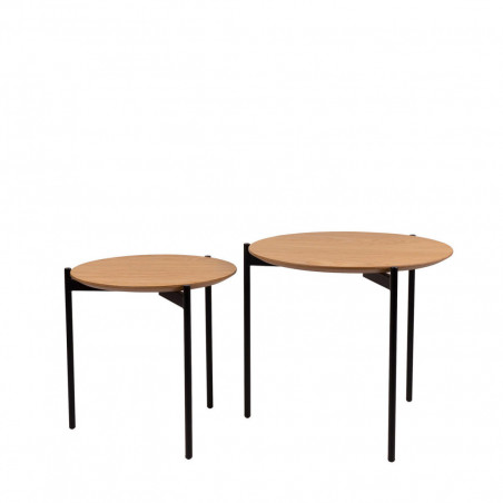 MESA CENTRO NORTON ROBLE/NEGRO