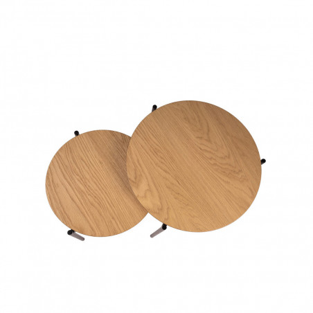 MESA CENTRO NORTON ROBLE/NEGRO