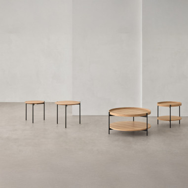 MESA CENTRO NORTON ROBLE/NEGRO