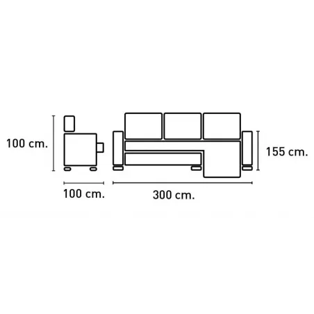 SHAISELONGUE IZDA. TAP. EDI MODELO GOLF