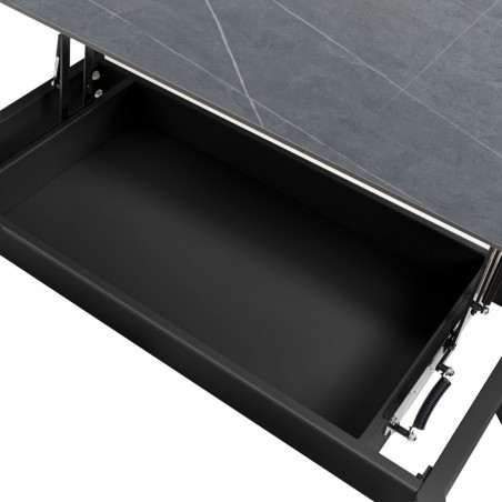 MESA CENTRO ROLAND GRIS/NEGRO