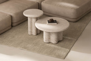 MESA CENTRO LUIGI MARMOL TRAVERTINO