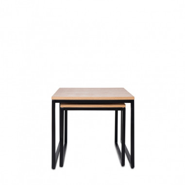 MESA CENTRO PIERO ROBLE/NEGRO