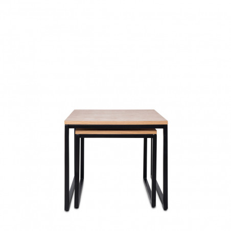 MESA CENTRO PIERO ROBLE/NEGRO