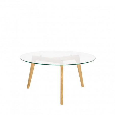 MESA CENTRO PATRICK CRISTAL/ROBLE