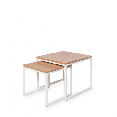 MESA CENTRO PIERO ROBLE/BLANCO