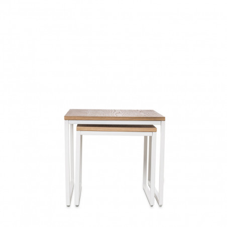 MESA CENTRO PIERO ROBLE/BLANCO