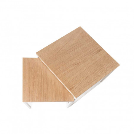 MESA CENTRO PIERO ROBLE/BLANCO