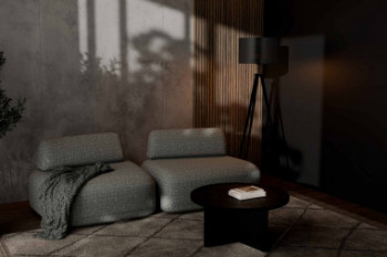 LAMPARA SUELO CHERA NEGRO