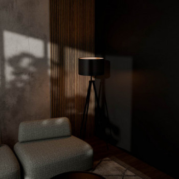 LAMPARA SUELO CHERA NEGRO 2