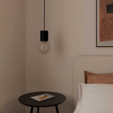 LAMPARA TECHO ZERU NEGRO