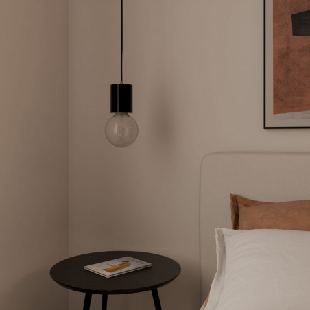 LAMPARA TECHO ZERU NEGRO