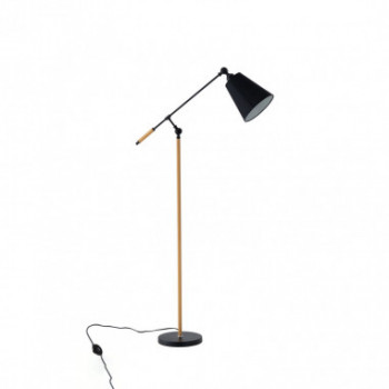 LAMPARA SUELO ALOIA NEGRO