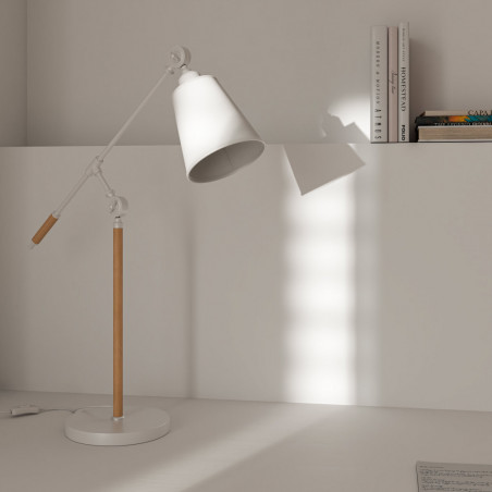 LAMPARA SOBREMESA LIZAR BLANCO