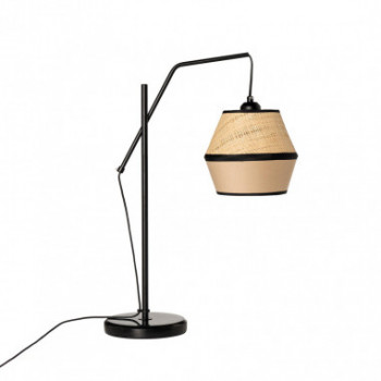 LAMPARA SOBREMESA ROTTA NATURAL/NEGRO