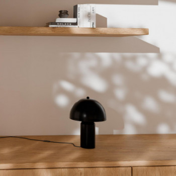 LAMPARA SOBREMESA PRUNA NEGRO 2
