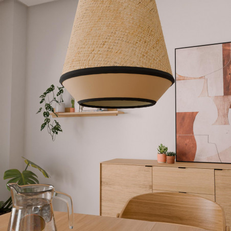 LAMPARA TECHO PINET NATURAL