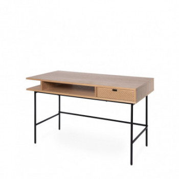 ESCRITORIO ALABAMA ROBLE/NEGRO