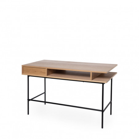 ESCRITORIO ALABAMA ROBLE/NEGRO