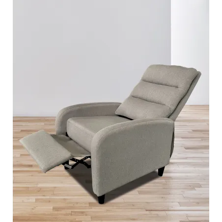 BUTACA RELAX TAP. BEIG O GRIS MODELO ARYA