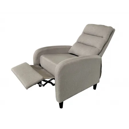 BUTACA RELAX TAP. BEIG O GRIS MODELO ARYA