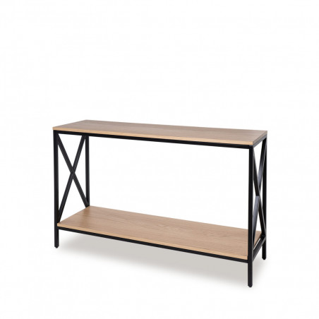 CONSOLA RIGA ROBLE/NEGRO