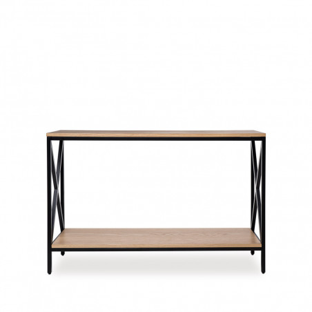 CONSOLA RIGA ROBLE/NEGRO