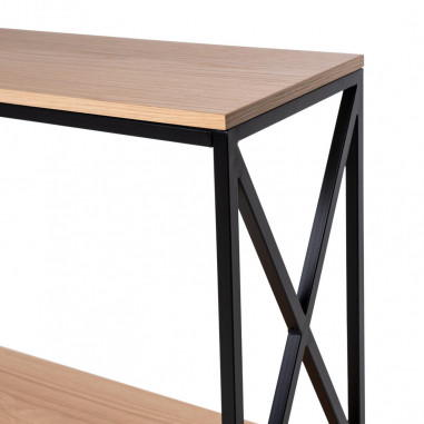 CONSOLA RIGA ROBLE/NEGRO