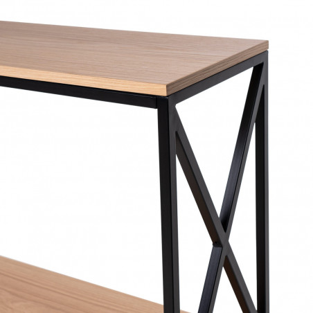 CONSOLA RIGA ROBLE/NEGRO