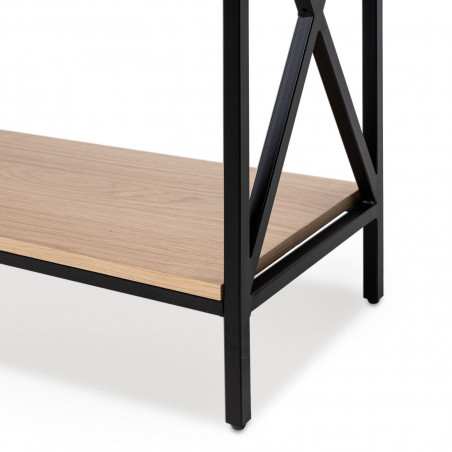 CONSOLA RIGA ROBLE/NEGRO