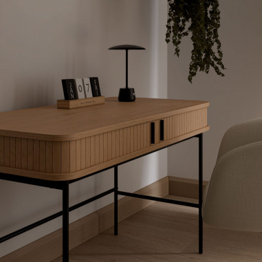 ESCRITORIO CORNELL ROBLE/NEGRO