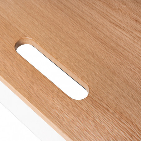 ESCRITORIO HUDSON ROBLE/NEGRO