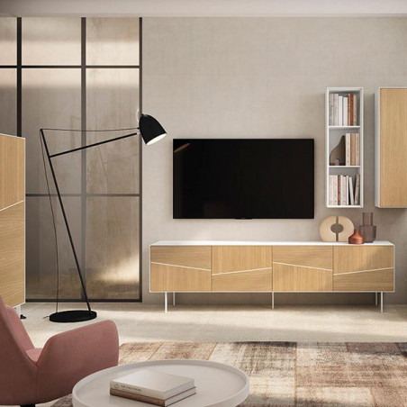 CONTENEDOR ESTANTERIA SIENA BLANCO