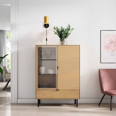 VITRINA BAJA PTAS(MAD+CRST)+CAJ TULSA