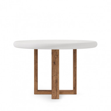 MESA VIOLETTE 120 RED.FIJA BLANCO-ROBLE