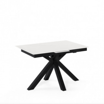 MESA LORI 160 EXT.CRETA/NEGRO