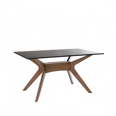 MESA ELOISE 140 FIJA SAHARA/NOGAL