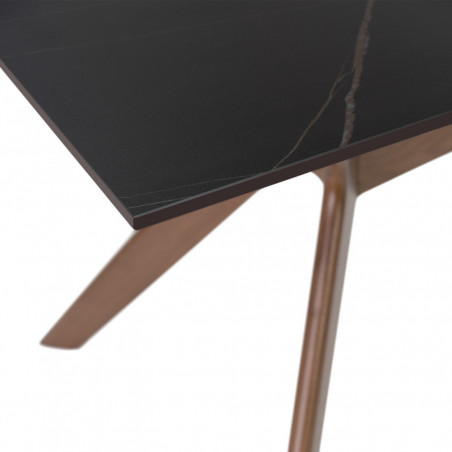 MESA ELOISE 140 FIJA SAHARA/NOGAL